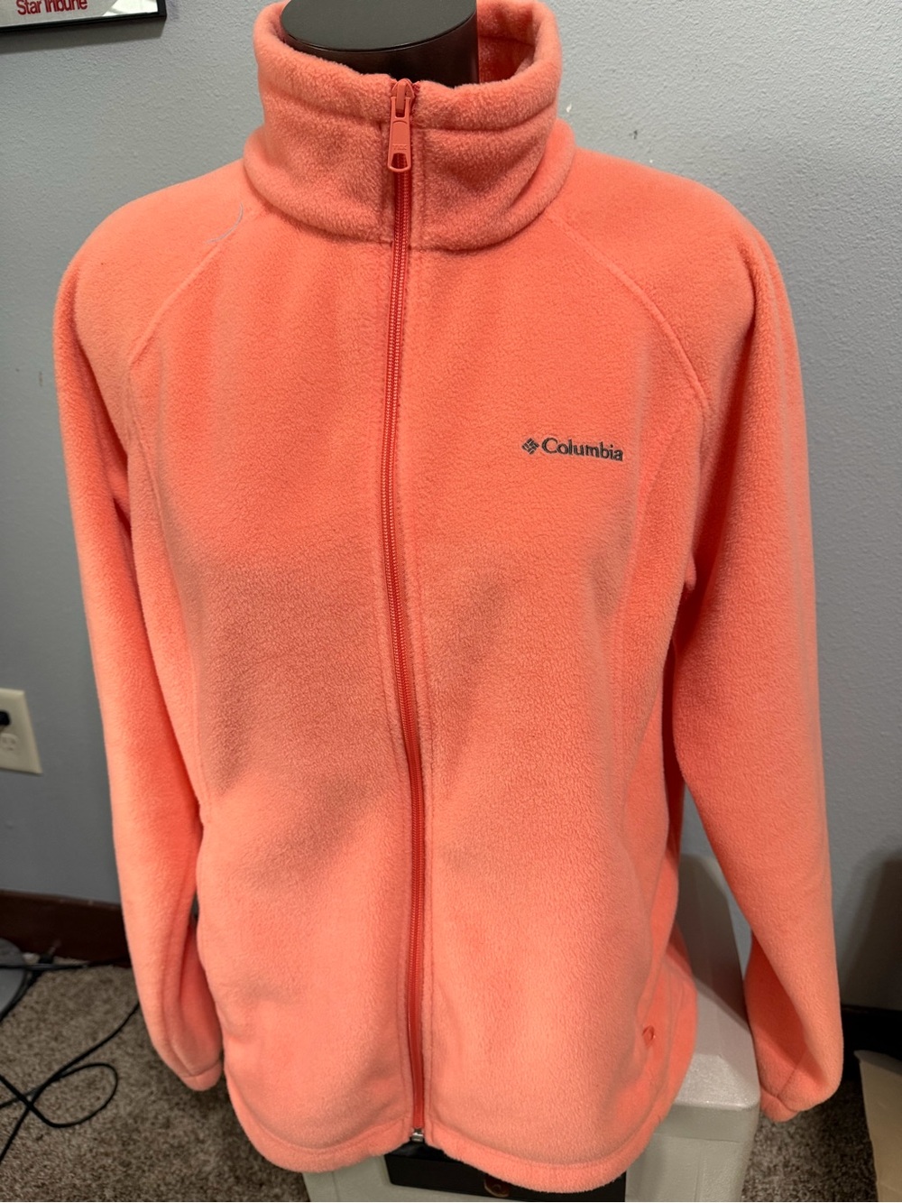 Columbia Kids Coral/Peach Full-Zip Fleece Jacket